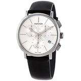 Calvin Klein Posh Silver Dial Black Leather Strap Watch for Men - K8Q371C6 Authentic Buy Shop Now