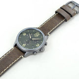 Tissot T Sport Chrono XL Green Dial Brown Leather Strap Watch For Men - T116.617.36.097.00 Authentic Buy Shop Now