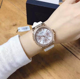 Guess Starlight Diamonds White Dial Purple Rubber Strap Watch for Women - W0846L6 Authentic Buy Shop Now