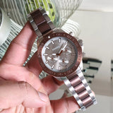 Fossil Bannon Multifunction Brown Dial Two Tone Steel Strap Watch for Men - BQ2502 Authentic Buy Shop Now