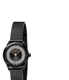 Calvin Klein Minimal Diamonds Black Dial Black Mesh Bracelet Watch for Women - K3M2342R Authentic Buy Shop Now