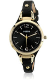Fossil Georgia Black Dial Black Leather Strap Watch for Women - ES3148 Authentic Buy Shop Now