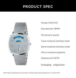 Gucci Grip Quartz Silver Dial Silver Steel Strap Watch For Women - YA157437 Authentic Buy Shop Now