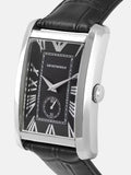 Emporio Armani Classic Analog Black Dial Black Leather Strap Strap Watch For Men - AR1604 Authentic Buy Shop Now