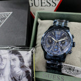 Guess Classic Multi-Function Black Dial Black Steel Strap Watch For Women - W0330L15 Authentic Buy Shop Now