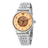 Emporio Armani Meccanico Multicolor Dial Silver Steel Strap Watch For Men - AR1922 Authentic Buy Shop Now