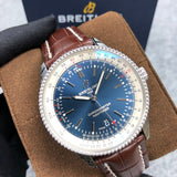 Breitling Navitimer 1 Automatic 41mm Blue Dial Brown Leather Strap Mens Watch - A17326211C1P1 Authentic Buy Shop Now