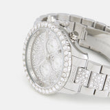 Michael Kors Layton Chronograph Silver Dial Silver Steel Strap Watch For Women - MK6976 Authentic Buy Shop Now