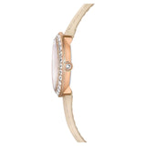 Swarovski Certa Crystals Silver Dial Beige Leather Strap Watch for Women - 5672968 Authentic Buy Shop Now