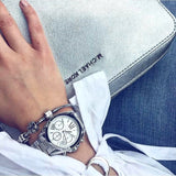 Michael Kors Bradshaw Chronograph Silver Dial Silver Steel Strap Watch for Women - MK6174 Authentic Buy Shop Now