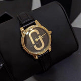 Marc Jacobs Corie Black Dial Black Leather Strap Watch for Women - MJ1580 Authentic Buy Shop Now