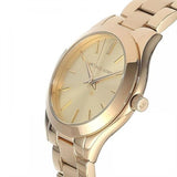 Michael Kors Mini Runway Slim Gold Dial Gold Steel Strap Watch for Women - MK3512 Authentic Buy Shop Now