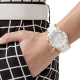 Marc Jacobs Rock Chronograph White Dial White Silicone Strap Watch for Women - MBM2547 Authentic Buy Shop Now