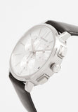 Calvin Klein Posh Silver Dial Black Leather Strap Watch for Men - K8Q371C6 Authentic Buy Shop Now