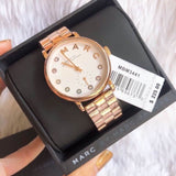 Marc Jacobs Baker White Dial Rose Gold Steel Strap Watch for Women - MBM3441 Authentic Buy Shop Now