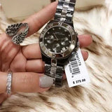 Marc Jacobs Blade Chronograph Black Dial Black Steel Strap Watch for Women - MBM3103 Authentic Buy Shop Now