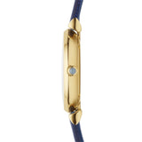 Emporio Armani Gianni T Bar Blue Dial Blue Leather Strap Watch For Women - AR1875 Authentic Buy Shop Now