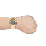 Fossil Retro Digital Gold Dial Gold Steel Strap Watch for Men - FS5843 Authentic Buy Shop Now