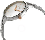 Calvin Klein Graphic Silver Dial Silver Steel Strap Watch for Women - K7E23B46 Authentic Buy Shop Now