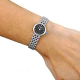 Tissot T Lady Lovely Black Dial Silver Steel Strap Watch For Women - T058.009.11.051.00 Authentic Buy Shop Now