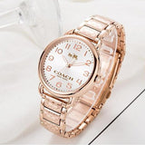 Coach Delancey White Dial Rose Gold Steel Strap Watch for Women - 14502497 Authentic Buy Shop Now