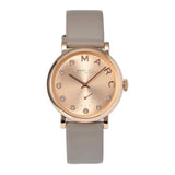 Marc Jacobs Baker Rose Gold Dial Grey Leather Strap Watch for Women - MBM1400 Authentic Buy Shop Now