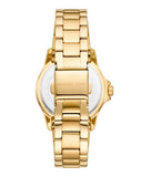 Michael Kors Everest Three-Hand Mother of Pearl White Dial Gold Steel Strap Watch For Women - MK7363 Authentic Buy Shop Now