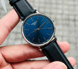 Tissot Everytime Gent Blue Dial Black Leather Strap Watch for Men - T143.410.16.041.00 Authentic Buy Shop Now