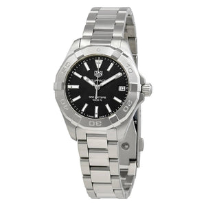 Tag Heuer Aquaracer Black Dial Silver Steel Strap Watch for Women - WBD1310.BA0740 Authentic Buy Shop Now