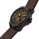 Fossil Bronson Automatic Skeleton Black Dial Brown Leather Strap Watch for Men - ME3219 Authentic Buy Shop Now