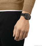 Tissot Chrono XL Vintage Chronograph Black Dial Black Leather Strap Watch For Men - T116.617.36.052.02 Authentic Buy Shop Now