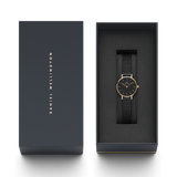 Daniel Wellington Classic Petite Pressed Ashfield Black Dial Black Mesh Bracelet Watch For Women - DW00100441 Authentic Buy Shop Now