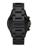 Marc Jacobs Rock Chronograph Black Dial Black Steel Strap Watch for Men - MBM5026 Authentic Buy Shop Now