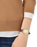 Swarovski Crystalline Pure White Dial Brown Leather Strap Watch for Women - 5275040 Authentic Buy Shop Now