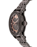 Versace Viamond Quartz Black Dial Grey Steel Strap Watch For Men - VEPO00520 Authentic Buy Shop Now