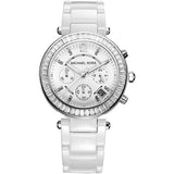 Michael Kors Parker White Dial White Leather Strap Watch for Women - MK5848 Authentic Buy Shop Now