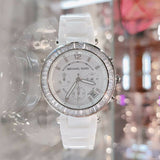 Michael Kors Parker White Dial White Leather Strap Watch for Women - MK5848 Authentic Buy Shop Now