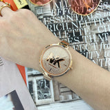 Michael Kors Charley Quartz Crystals Rose Gold Dial Rose Gold Steel Strap Watch For Women - MK4433 Authentic Buy Shop Now