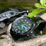 Maserati SFIDA Aqua Edition Analog Black Dial Black Steel Strap Watch For Men - R8853144001 Authentic Buy Shop Now