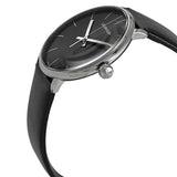 Calvin Klein High Noon Quartz Black Dial Black Leather Strap Watch for Men - K8M211C1 Authentic Buy Shop Now