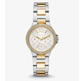 Michael Kors Camille Multifunction Silver Dial Two Tone Steel Strap Watch For Women - MK6982 Authentic Buy Shop Now