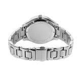 Michael Kors Liliane Three Hand Mother of Pearl White Dial Silver Steel Strap Watch For Women - MK4556 Authentic Buy Shop Now