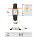Michael Kors Emery Three Hand Silver Dial Black Leather Strap Watch For Women - MK4696 Authentic Buy Shop Now
