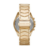 Michael Kors Whitney Chronograph Gold Dial Gold Steel Strap Watch For Women - MK6729 Authentic Buy Shop Now