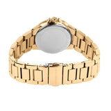 Michael Kors Camille Analog Red Dial Gold Steel Strap Watch For Women - MK7196 Authentic Buy Shop Now