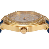 Michael Kors Lennox Three Hand White Dial Blue Silicone Strap Watch For Women - MK7333 Authentic Buy Shop Now