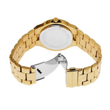 Michael Kors Lennox Quartz Black Dial Gold Steel Strap Watch For Women - MK7404 Authentic Buy Shop Now