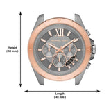 Michael Kors Brecken Chronograph Grey Dial Silver Mesh Strap Watch For Men - MK8868 Authentic Buy Shop Now