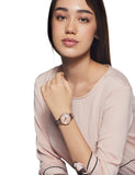 Michael Kors Cinthia Mother of Pearl Rose Gold Dial Rose Gold Steel Strap Watch for Women - MK3643 Authentic Buy Shop Now