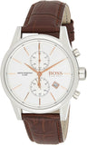 Hugo Boss Jet White Dial Brown Leather Strap Watch for Men - 1513280 Authentic Buy Shop Now